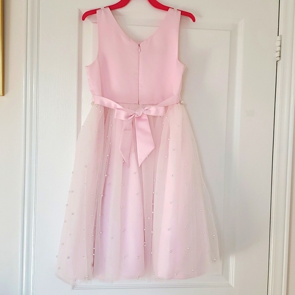 Girl Princess pearl Dress Gown - Picture 2 of 12